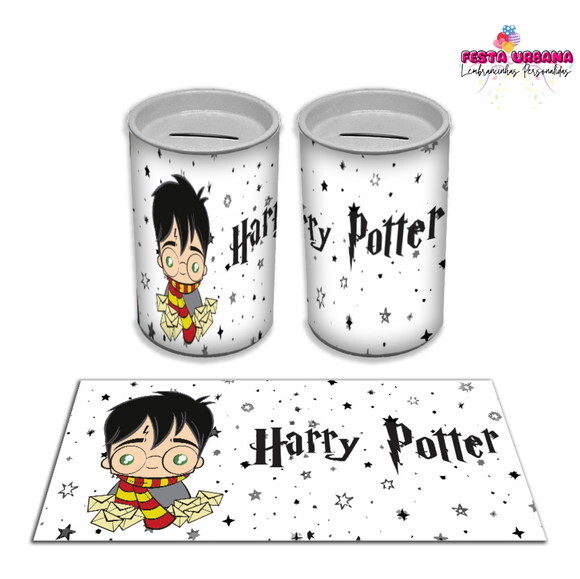 Adesivo Cofrinho Harry Potter | Tubolata Festa Infantil