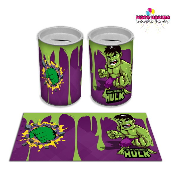 Adesivo Cofrinho Hulk | Tubolata Festa Infantil