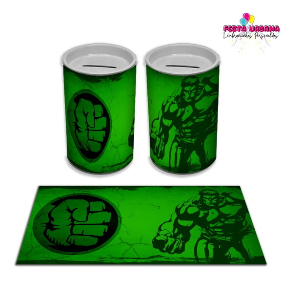 Adesivo Cofrinho Hulk | Tubolata Festa Infantil
