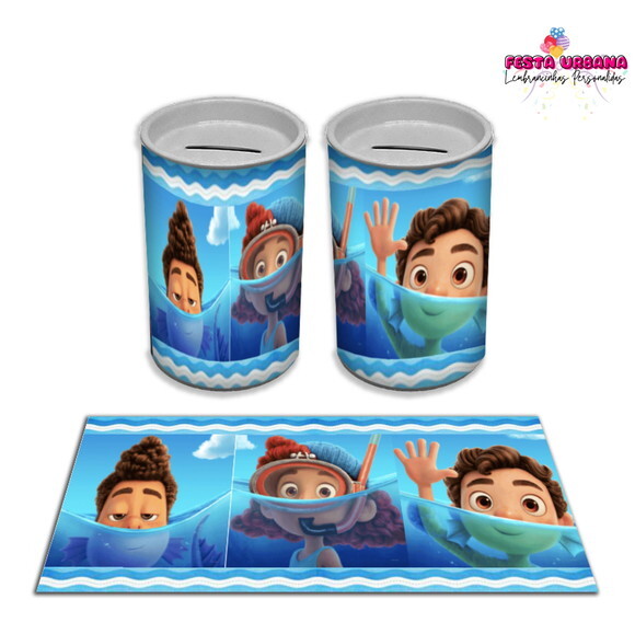 Adesivo Cofrinho Luca | Tubolata Festa Infantil