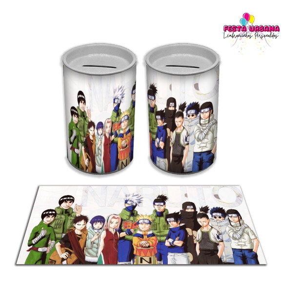 Adesivo Cofrinho Naruto | Tubolata Festa Infantil