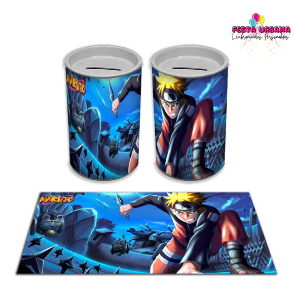 Adesivo Cofrinho Naruto | Tubolata Festa Infantil