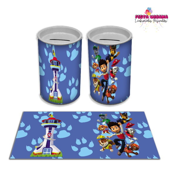 Adesivo Cofrinho Patrulha Canina | Tubolata Festa Infantil