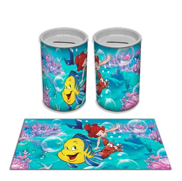 Adesivo Cofrinho Pequena Sereia | Tubolata Festa Infantil