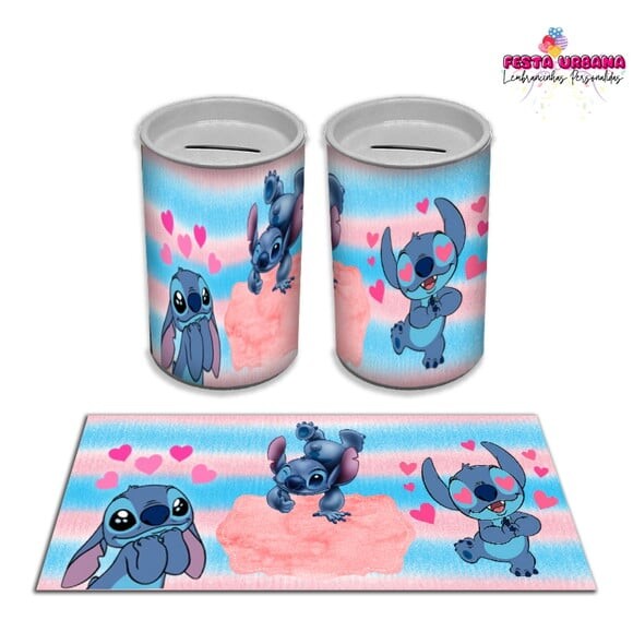 Adesivo Cofrinho Stitch | Tubolata Festa Infantil