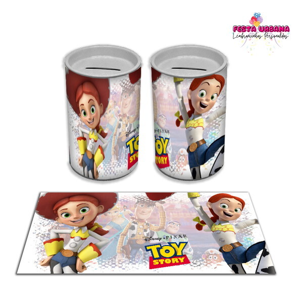 Adesivo Cofrinho Toy Story Jessie | Tubolata Festa Infantil
