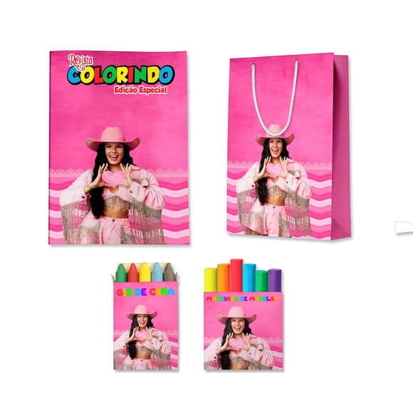 Kit Colorir com Massinha e Sacola Boiadeira Ana Castela | Lembran