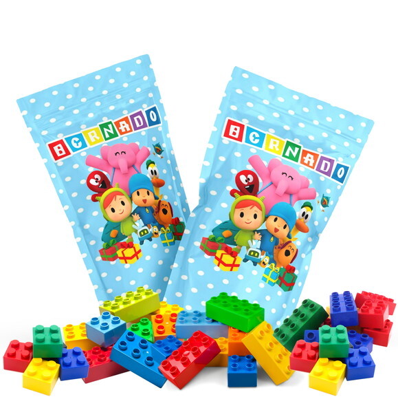 Blocos de Montar Pocoyo no Saquinho Metalizado no Saquinho Person