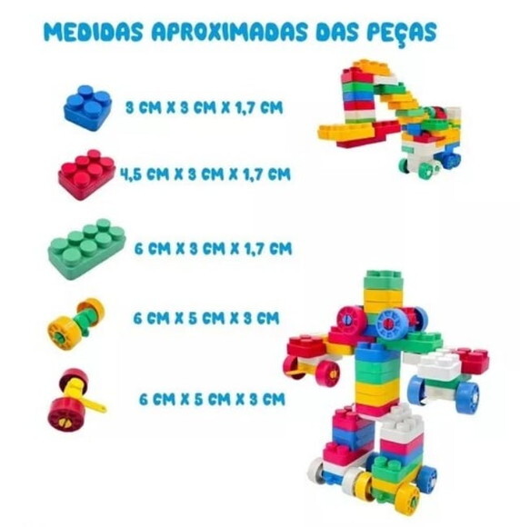 Blocos de Montar Príncipes Disney no Saquinho Metalizado no Saqu