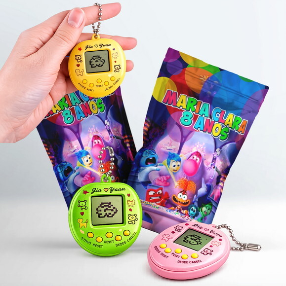 Tamagotchi Divertidamente | no Saquinho Personalizado | Lembranci
