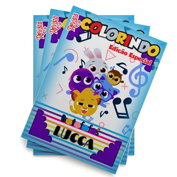 Livro de Colorir Bolofofos Tam 14x10 cm | Lembrancinha Festa Infa
