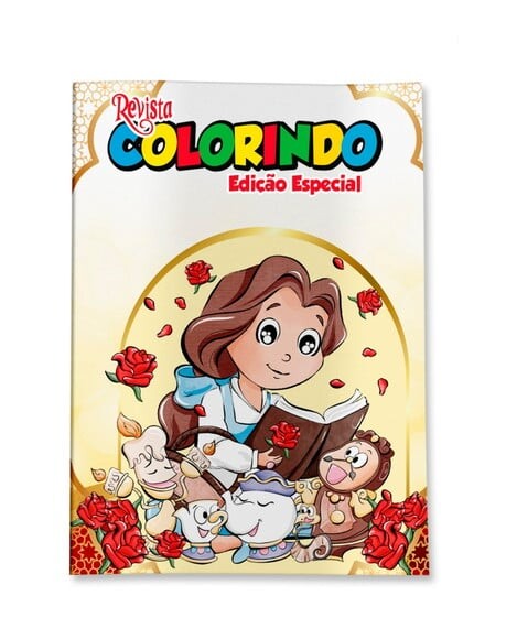 Livro de Colorir  a Bela e a Fera 14x10 | Lembrancinha Festa Infa