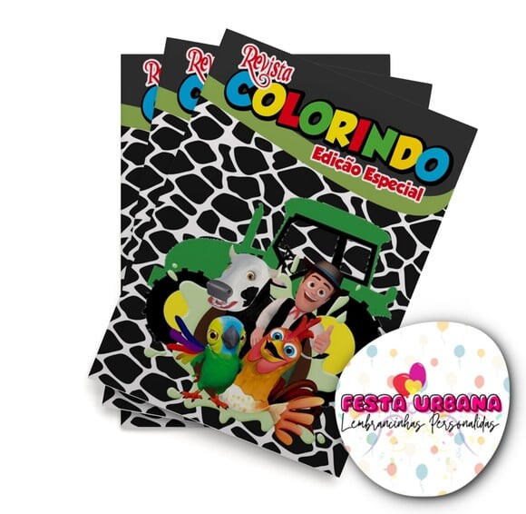 Livro de Colorir  a Granja do Zenon 14x10 | Lembrancinha Festa In