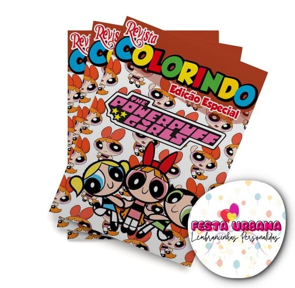 Livro de Colorir  as Meninas Superpoderosa 14x10 | Lembrancinha F