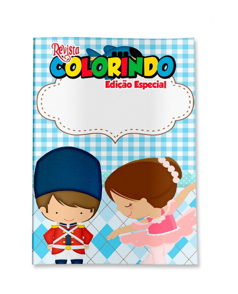 Livro de Colorir  Bailarina e Soldadinho de Chumbo | Lembrancinha