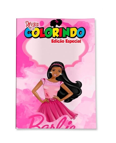 Livro de Colorir  Barbie Negra 14x10 | Lembrancinha Festa Infanti