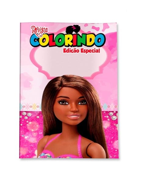 Livro de Colorir  Barbie Negra 14x10 | Lembrancinha Festa Infanti