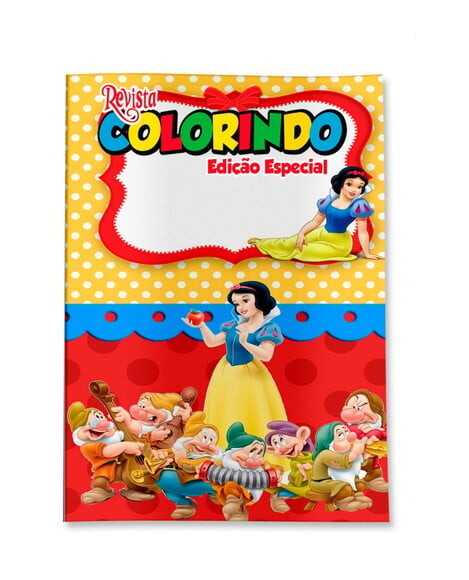 Livro de Colorir  Branca de Neve 14x10 | Lembrancinha Festa Infan