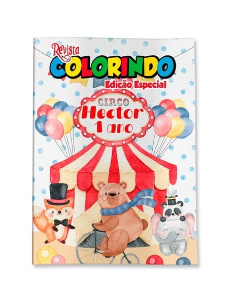 Livro de Colorir  Circo Menino 14x10 | Lembrancinha Festa Infanti