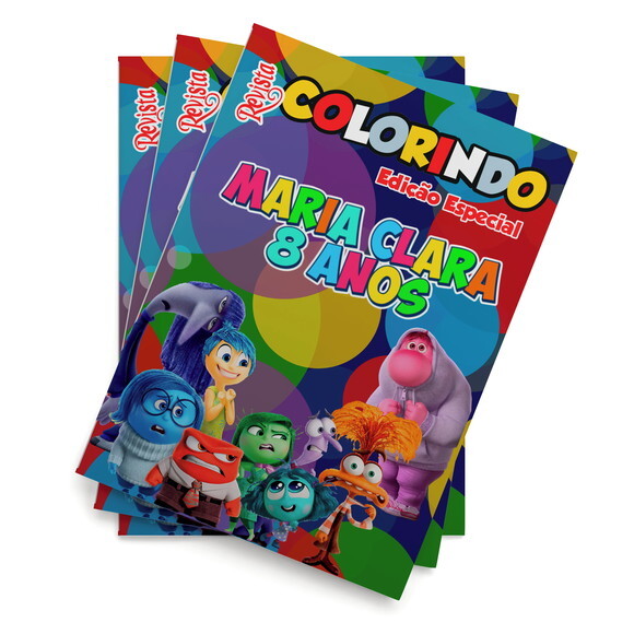 Livro de Colorir  Divertidamente 2 Tam: 14x10cm | Lembrancinha Fe