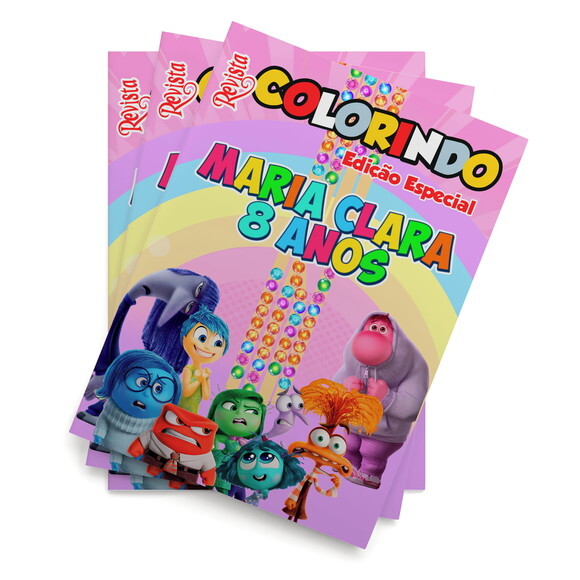 Livro de Colorir  Divertidamente 2 Tam: 14x10cm | Lembrancinha Fe