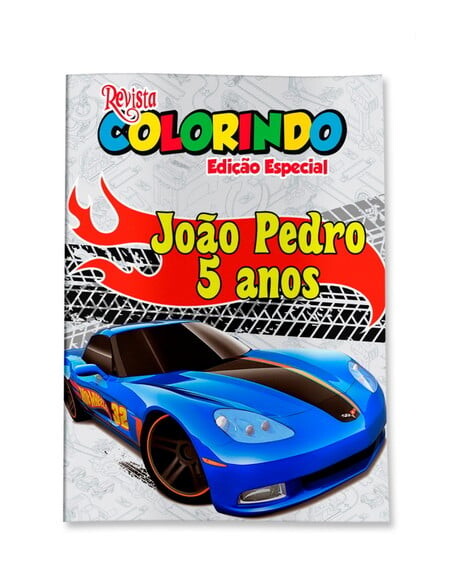 Livro de Colorir  Hot Wheels 14x10 | Lembrancinha Festa Infantil