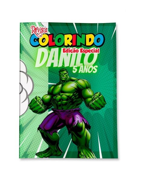 Livro de Colorir  Hulk 14x10 | Lembrancinha Festa Infantil