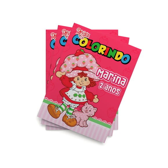 Livro de Colorir  Moranguinho Anos 80 Antiga 14x10 | Lembrancinha