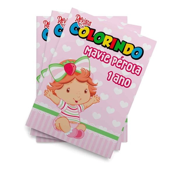 Livro de Colorir  Moranguinho Baby 14x10 | Lembrancinha Festa Inf
