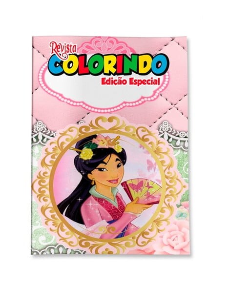 Livro de Colorir  Mulan 14x10 | Lembrancinha Festa Infantil