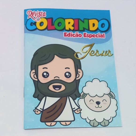 Livro de Colorir  Páscoa com Jesus 14x10 | Lembrancinha Festa In