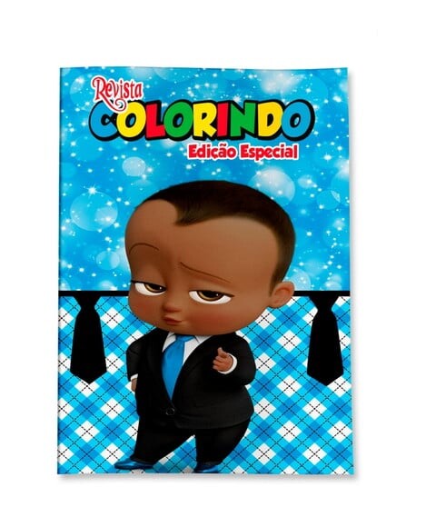 Livro de Colorir  Poderoso Chefinho Negro 14x10 | Lembrancinha Fe