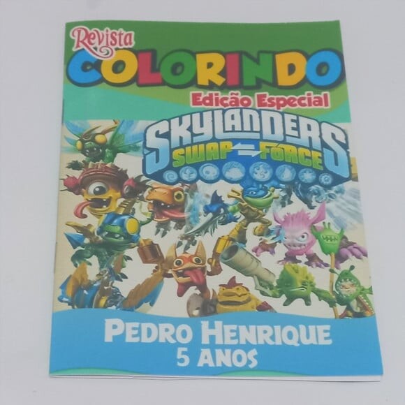 Livro de Colorir  Skylanders 14x10 | Lembrancinha Festa Infantil