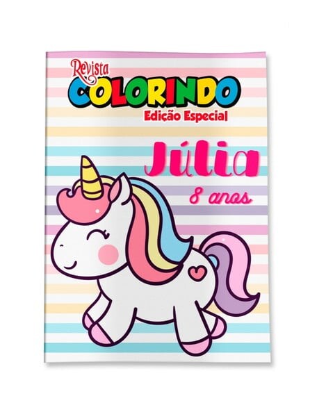 Livro de Colorir  Unicórnio 14x10 | Lembrancinha Festa Infantil