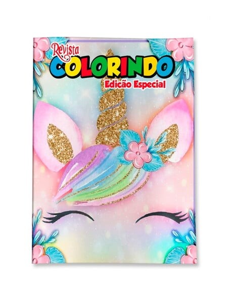 Livro de Colorir  Unicórnio 14x10 | Lembrancinha Festa Infantil