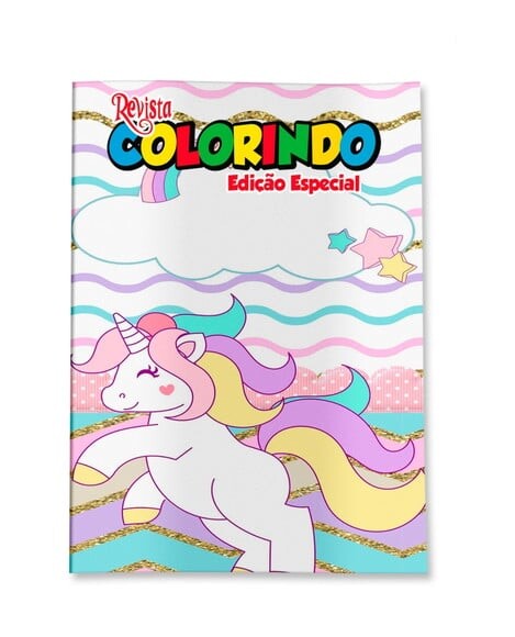 Livro de Colorir  Unicórnio 14x10 | Lembrancinha Festa Infantil