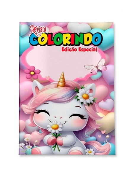 Livro de Colorir  Unicórnio 14x10 | Lembrancinha Festa Infantil