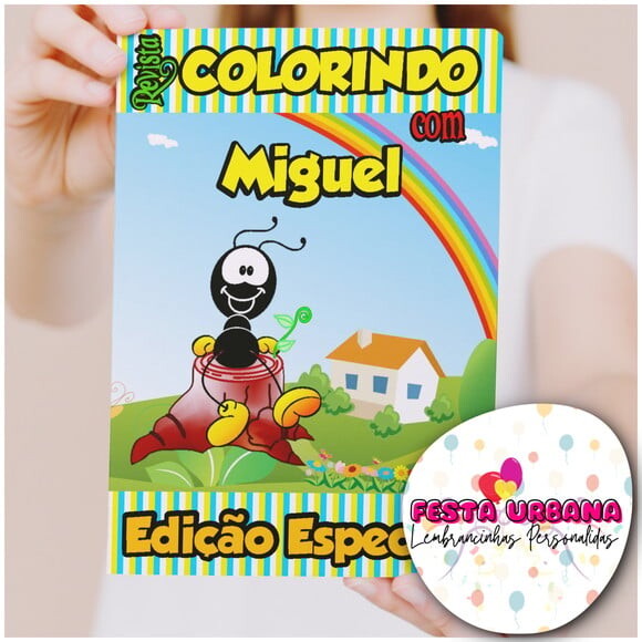 Livro de Colorir Smilinguido Tam G 15x21 Cm | Lembrancinha Festa 