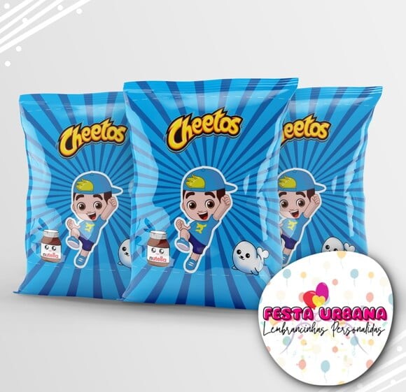 Saquinho para Salgadinho Personalizado Lucas Neto Personalizado |