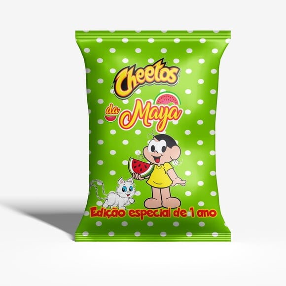 Saquinho para Salgadinho Personalizado Magali Turma da Mônica Pe