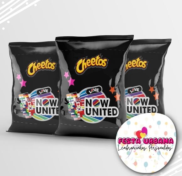 Saquinho para Salgadinho Personalizado Now United Personalizado |
