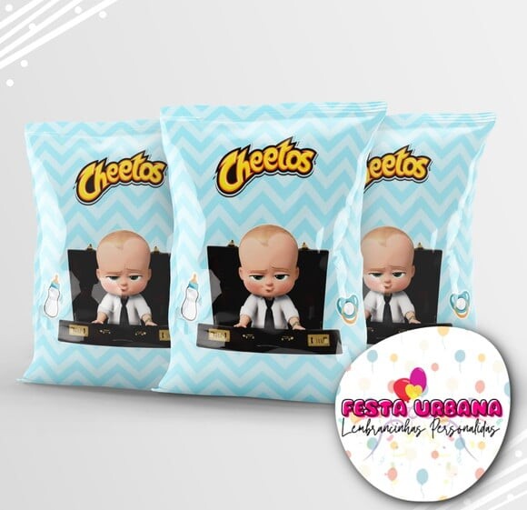 Saquinho para Salgadinho Personalizado Poderoso Chefinho Personal