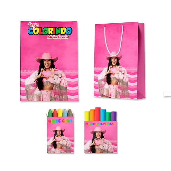 Kit Colorir com Massinha e Sacola Boiadeira Ana Castela | Lembran