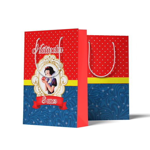 Sacolinha Personalizada G Branca de Neve | Lembrancinha Festa Inf