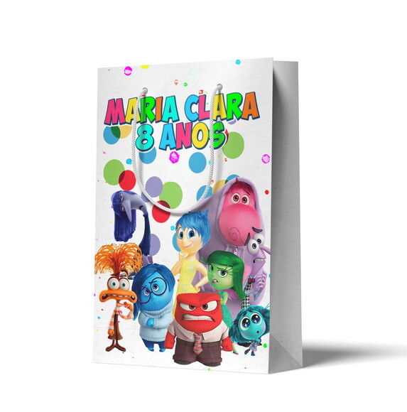 Sacolinha Personalizada P Divertidamente | Lembrancinha Festa Inf