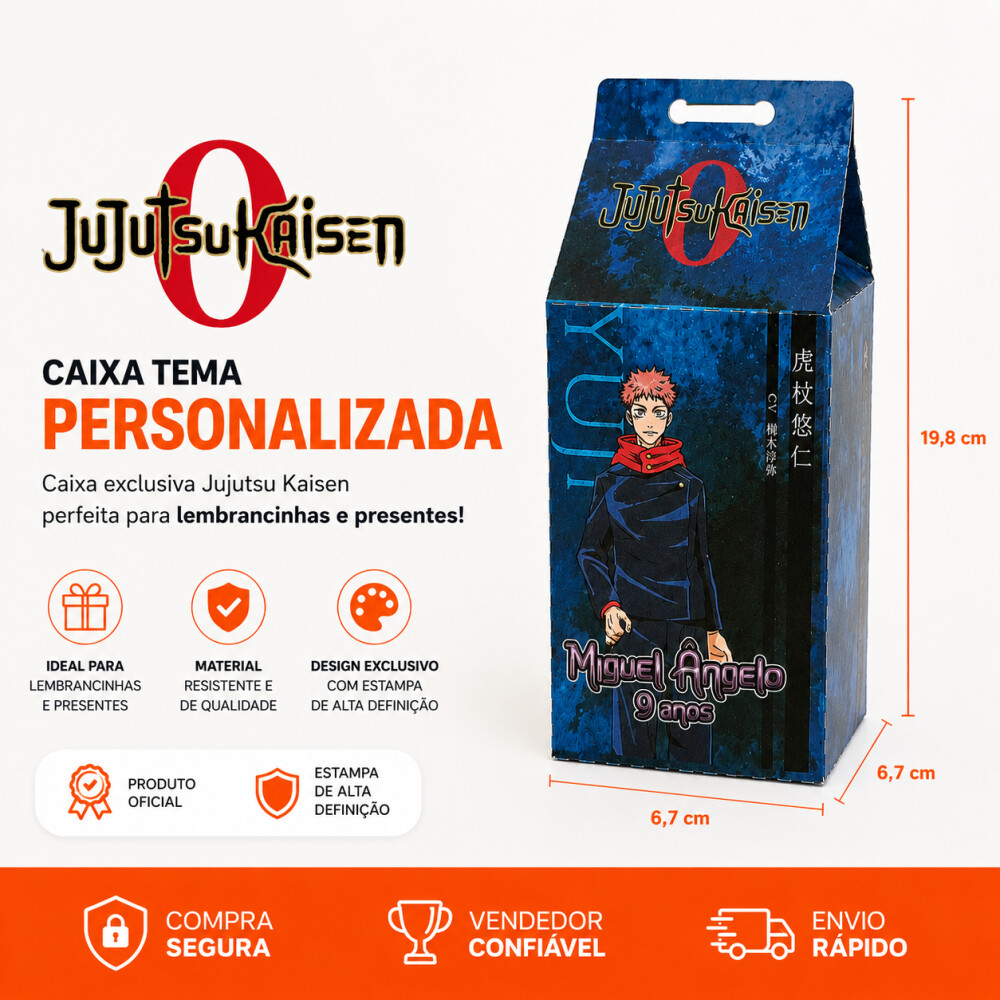 Caixa Milk Jujutsu Kaisen Personalizada \| Artesanou