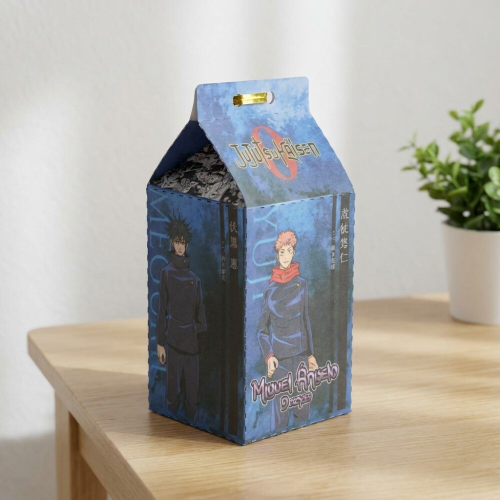 Caixa Milk Jujutsu Kaisen Personalizada \| Artesanou