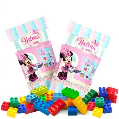 Blocos de Montar Confeitaria da Minnie no Saquinho