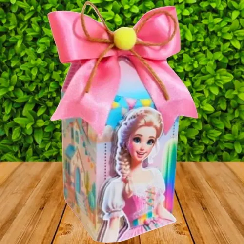 Caixa Milk Barbie Festa Junina Arraiá com Laço