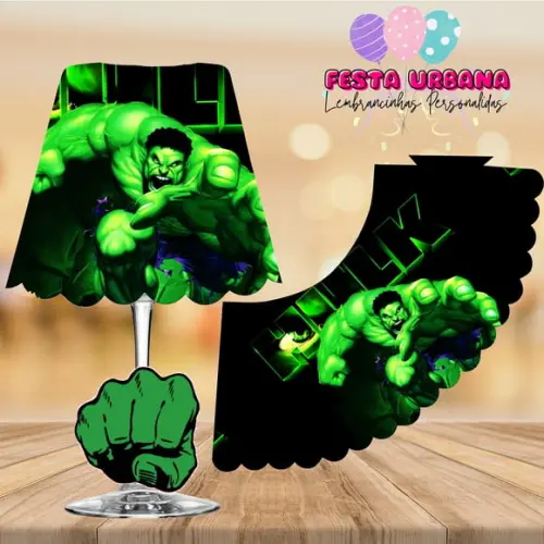Cúpula para Abajur na Taça Hulk